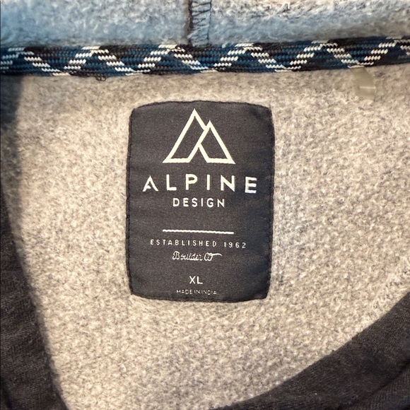 Alpine Design Men's Charcoal Hoodie - Picture 2 of 7